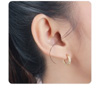 Gold Plated Huggies Earring HO-1603-GP